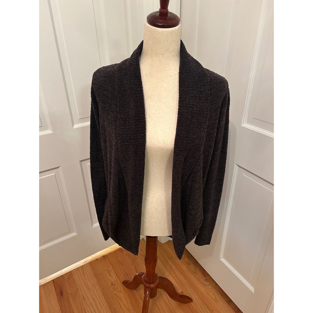 BAREFOOT DREAMS CozyChic Lite Circle Cardigan Charcoal XS/S